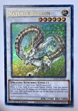 YUGIOH NATURIA BARKION HAC1-EN122 ULTRA DUEL TERMINAL 1ST EDITION NM - Image 1
