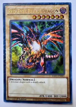 YuGiOh! Red-Eyes Black Dragon HAC1-EN003 Ultra Rare Duel Terminal 1st Edition NM - Image 1