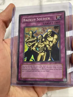 Yugioh! Backup Soldier PSV-028 Super Rare Unlimited MP/LP Vintage Vtg Card - Image 1