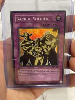 Yugioh! Backup Soldier PSV-028 Super Rare Unlimited MP/LP Vintage Vtg Card - Image 2