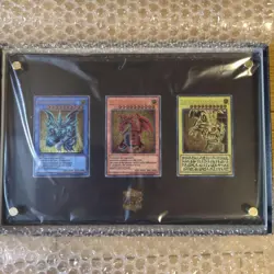 New YuGiOh TCG 25th Anniversary Stainless Steel Egyptian God Cards New JPN - Image 1