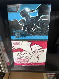 Pokemon Black Bolt and White Flare ETB Combo PKC Version -IN HAND - Image 1