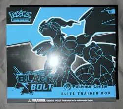Black Bolt Pokemon Center Exclusive ETB Elite Trainer Box Pokemon TCG Sealed New - Image 1