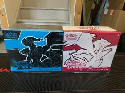 Pokemon Black Bolt & White Flare Pokemon Center Elite Trainer Box ETB IN HAND - Image 1