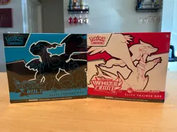 Pokemon Black Bolt & White Flare Pokemon Center Elite Trainer Box ETB IN HAND - Image 1