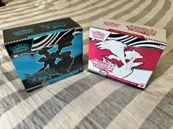 Pokemon TCG Black Bolt And White Flare ETBs - New And Factory Sealed - Image 1