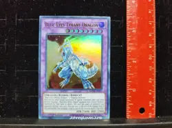 Yugioh Blue-Eyes Tyrant Dragon Ultra Rare 1st Edition Near Mint Holo TCG - Image 1