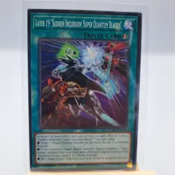 Yugioh TCG Trading Card Single Layer 19 "Sudden Incursion! Super Quantum Black! - Image 1