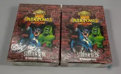 Marvel OverPower Monumental Card Game 2x New Starter Deck Sealed Fleer - Image 1