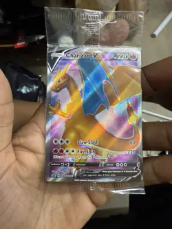 sealed Pokemon Trading Card Game (TCG) Charizard V SWSH050 Black Star Promo card - Image 1
