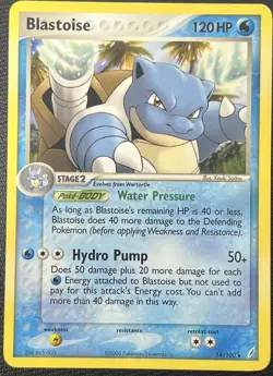 Blastoise 14/100 EX Crystal Guardians Rare Pokemon Card LP - Image 1