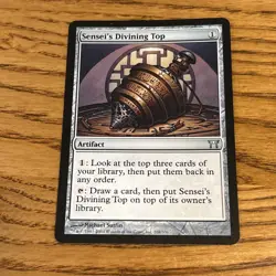 Sensei's Divining Top Champions of Kamigawa, Regular Card, Near Mint Condition - Image 1