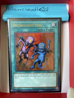 yugioh Trading Card, Delinquent Duo, TCG - Image 1