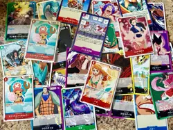 Japanese One Piece Card Lot (300) - Mostly Base, 15 Holo/Foil cards U.S. SELLER - Image 1