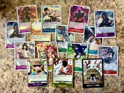 Japanese One Piece Card Lot (300) - Mostly Base, 15 Holo/Foil cards U.S. SELLER - Image 2