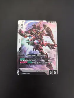 Gundam Card Game Justice Gundam LR GD01-066 - Image 1