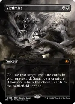 MTG English Victimize (Borderless) NM Normal Special Guests - Image 1
