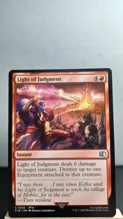 Light Of Judgment Non-Foil Common [NM] - MTG FIN - Image 1
