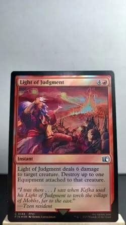 Light Of Judgment Foil Common [NM] - MTG FIN - Image 1