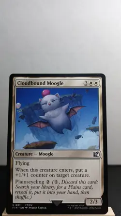 Cloudbound Moogle Non-Foil Common [NM] - MTG FIN - Image 1