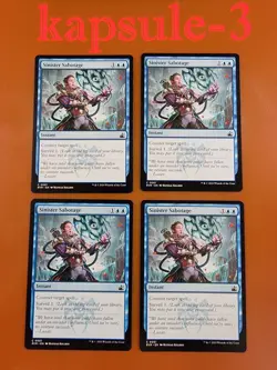 4x Sinister Sabotage | Ravnica Remastered | MTG Magic Cards - Image 1