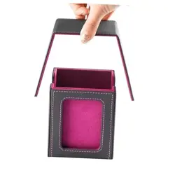 MTG Deck Box, Single Display Window Deck Box MTG, Commander Deck Black Purple - Image 1