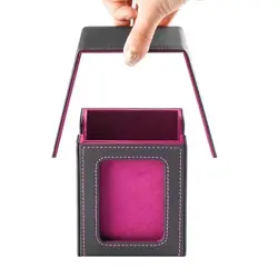 MTG Deck Box, Single Display Window Deck Box MTG, Commander Deck Black Purple - Image 2