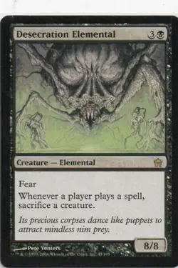MTG: Fifth Dawn: Desecration Elemental: Lightly Played Condition - Image 1