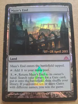 1x FOIL MAZE'S END - Dragon's Maze Promo - MTG - NM - Magic the Gathering - Image 1