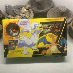 Pokemon TCG- Reshiram & Charizard Tag Team GX Figure Collection Box- 2019 SEALED - Image 1