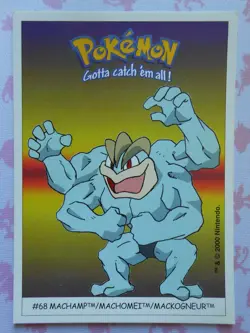MACKOGNEUR / MACHAMP #68 - DUNKIN BOOMER 2000 - CARTE POKEMON - TRES BON ETAT - Image 1