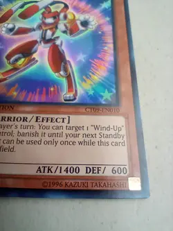 Yugioh! Wind-Up Rabbit CT09-EN010 Super Rare Limited Edition LP Card - Image 2