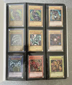 Yugioh Vintage 9 Foil/360 Card Binder Lot Dark Magician Blue-Eyes Red-Eyes - Image 2