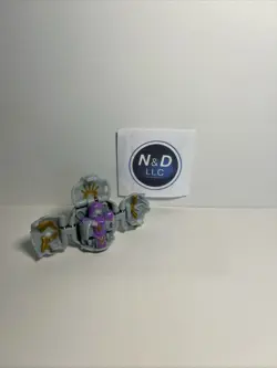 Bakugan Haos Lars Lion 310G Gray Battle Brawlers Legendary Soldier W/Card RARE - Image 1
