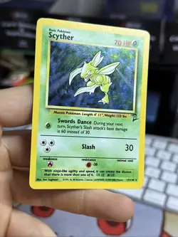 #4 Scyther 17/130 Base Set 2 2000 Holo Rare WOTC Pokemon Card TCG - Image 5