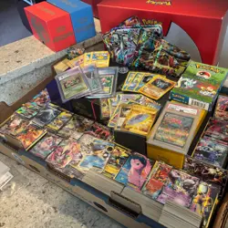 Pokemon Card Lot 100 OFFICIAL TCG Cards + 7 ULTRA RARE CARDS - Image 1