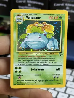 Venusaur 18/130 Base Set 2 2000 Holo Rare WOTC Pokemon Card TCG - Image 3