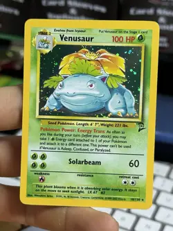 Venusaur 18/130 Base Set 2 2000 Holo Rare WOTC Pokemon Card TCG - Image 4