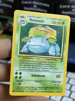 Venusaur 18/130 Base Set 2 2000 Holo Rare WOTC Pokemon Card TCG - Image 5