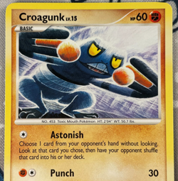 Croagunk 61/99 Non Holo Platinum Arceus Set Pokemon Card 2009 LP - Image 2