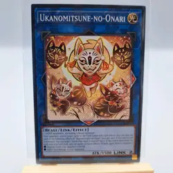 Yugioh TCG Trading Card Single Ukanomitsune-No-Onari #051 Beast Link Effect - Image 1