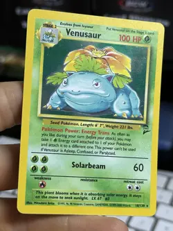 #2 Venusaur 18/130 Base Set 2 2000 Holo Rare WOTC Pokemon Card TCG - Image 5
