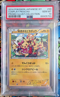 PSA 10 099/XY-P Cosplay Pikachu Promo Pokemon Card Japanese 2014 - Image 1