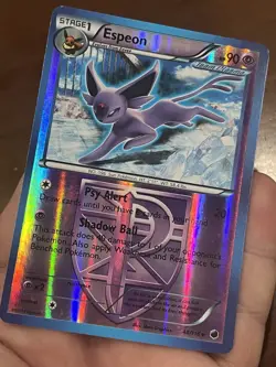 Espeon Reverse Holo Plasma Freeze 48/116 B&W Uncommon Pokemon TCG Card LP - Image 3