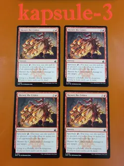 4x Skewer the Critics | Ravnica Remastered | MTG Magic Cards - Image 1