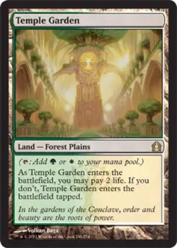 MTG English Temple Garden NM Foil Return to Ravnica - Image 1