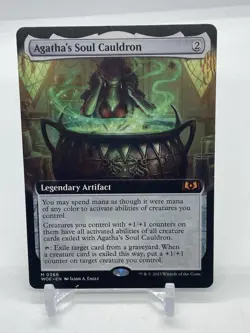 MTG Agatha's Soul Cauldron Extended Art Wilds of Eldraine Magic the Gathering - Image 1