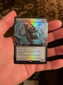 Magic - Edge Of Eternities Frenzied Baloth MTG 0342 Extended Art Foil - Image 1