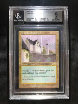 MTG Urza's Saga Tolarian Academy BGS 9 Quad ++ w/10 RegradeU - Image 1