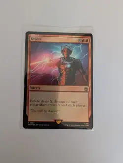 MtG Delete Foil Doctor Who Magic Gathering R 0081 - Image 1